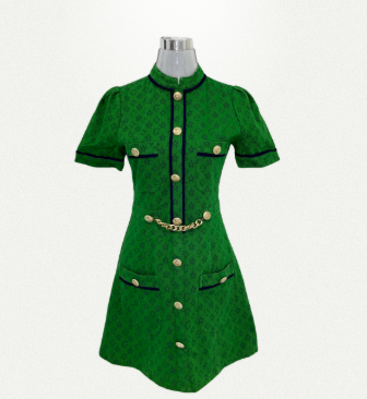 Victoria monogram dress